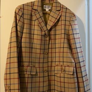 never worn no tags; plaid blazer